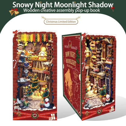 DIY Book Nook Kit | Snowy Night Moonlight