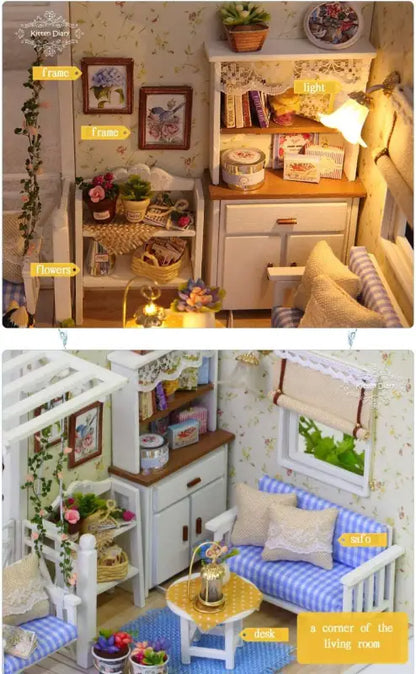 DIY Dollhouse Kit 1:24 | Kitten Diary