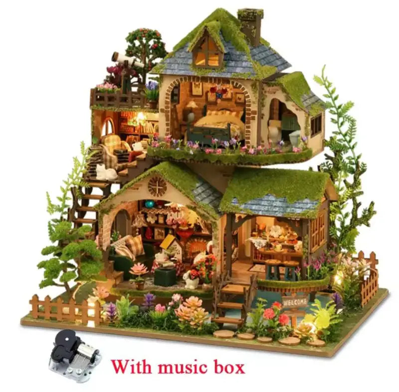 DIY Dollhouse Kit | Forest Adventures - With Music Box