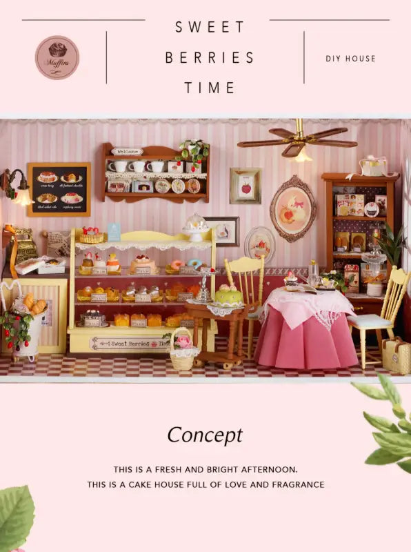 DIY Dollhouse Kit | Sweet Berries Time - DIY Magic World