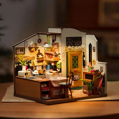 DIY Miniature Dollhouse Kit | Homey Kitchen - DIY Magic World