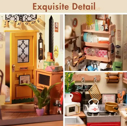 DIY Miniature Dollhouse Kit | Homey Kitchen - DIY Magic World