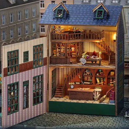 DIY Miniature Dollhouse Kit | Magic Shop/The Garden Restaurant