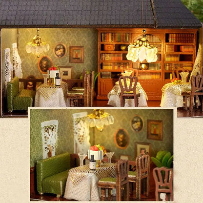 DIY Miniature Dollhouse Kit | Magic Shop/The Garden Restaurant