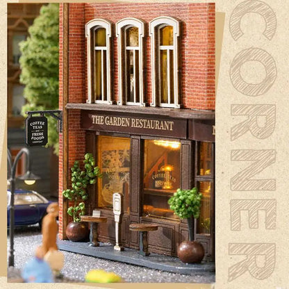 DIY Miniature Dollhouse Kit | Magic Shop/The Garden Restaurant