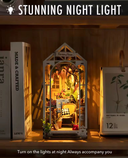 Robotime Rolife DIY Book Nook Kit | Garden House