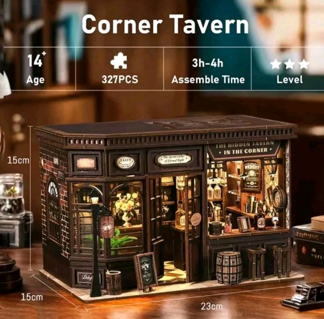 DIY Book Nook Kit | Corner Tavern