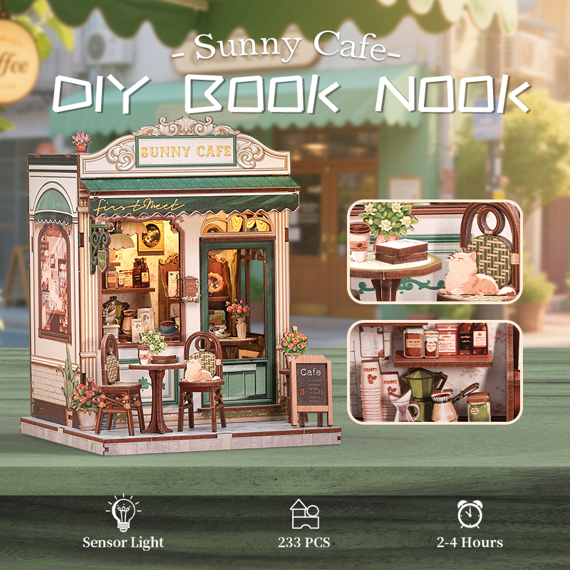 DIY Book Nook Kit | Sunny Cafe