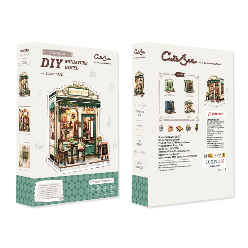 DIY Book Nook Kit | Sunny Cafe