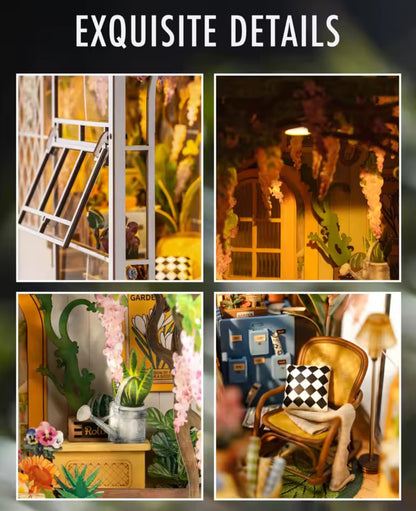 Robotime Rolife DIY Book Nook Kit | Garden House