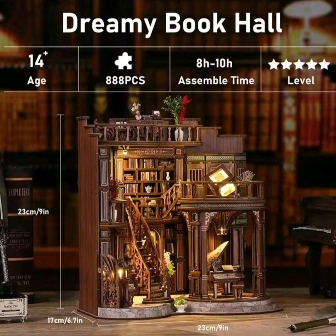 DIY Dollhouse Kit | Dreamy Book Hall