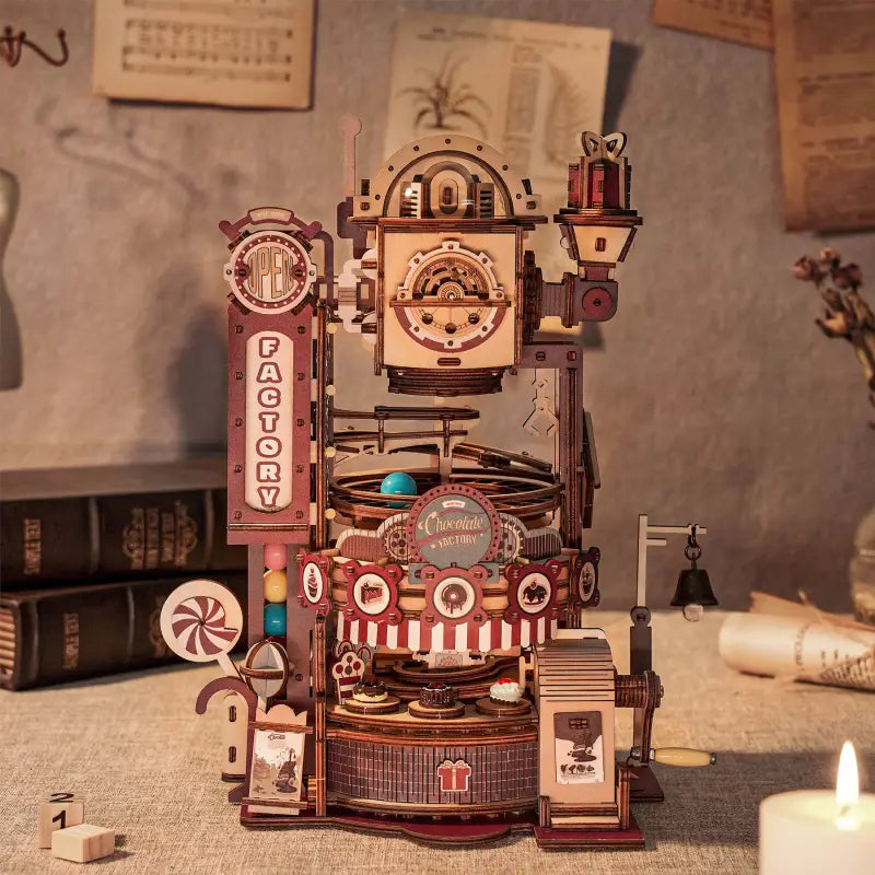 Robotime Rokr DIY 3D Wooden Puzzle | Chocolate Factory - DIY Magic World