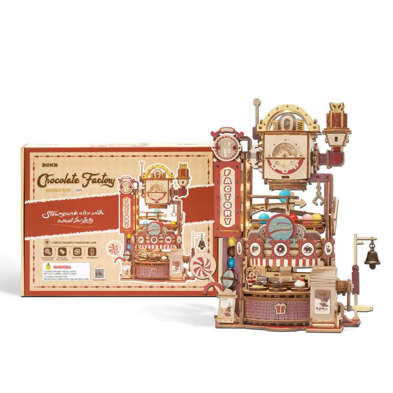 Robotime Rokr DIY 3D Wooden Puzzle | Chocolate Factory - DIY Magic World