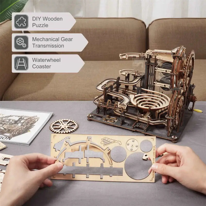 Robotime Rokr DIY 3D Wooden Puzzle | Marble Night City - DIY Magic World