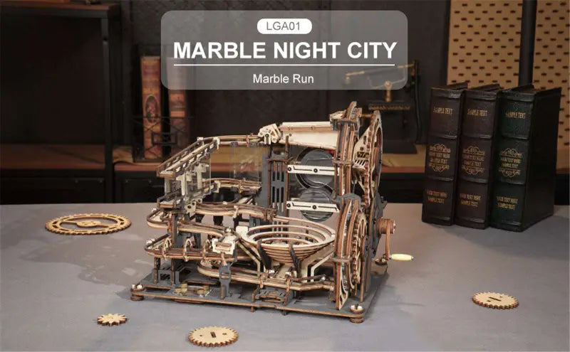 Robotime Rokr DIY 3D Wooden Puzzle | Marble Night City - DIY Magic World