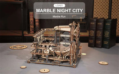 Robotime Rokr DIY 3D Wooden Puzzle | Marble Night City - DIY Magic World