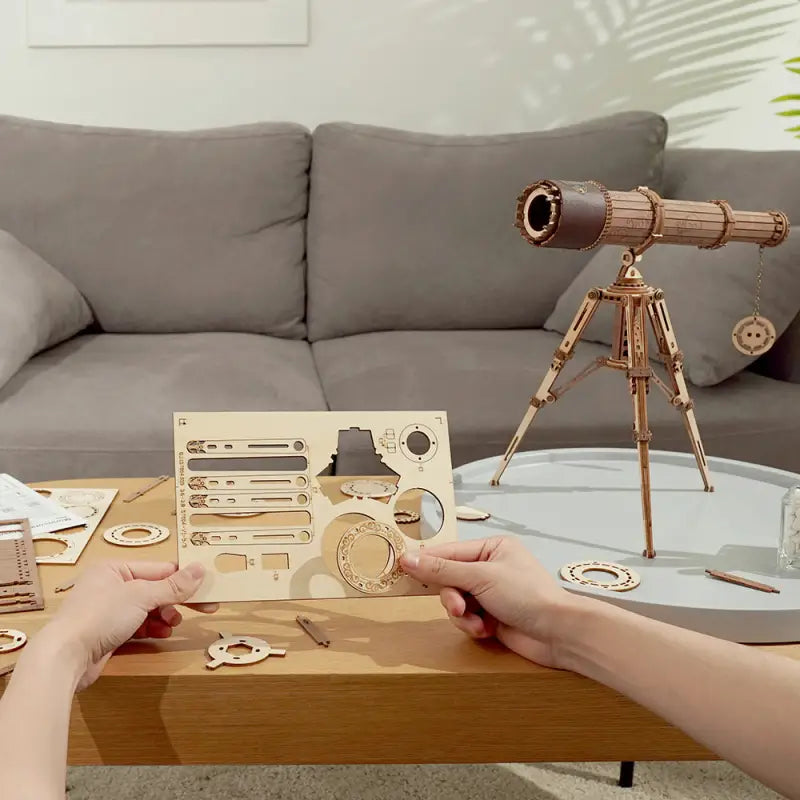 Robotime Rokr DIY 3D Wooden Puzzle | Monocular Telescope - DIY Magic World
