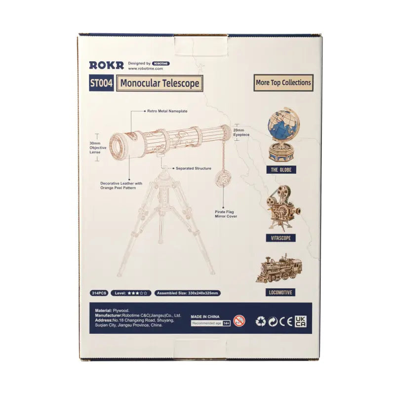 Robotime Rokr DIY 3D Wooden Puzzle | Monocular Telescope - DIY Magic World