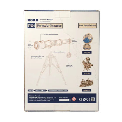 Robotime Rokr DIY 3D Wooden Puzzle | Monocular Telescope - DIY Magic World