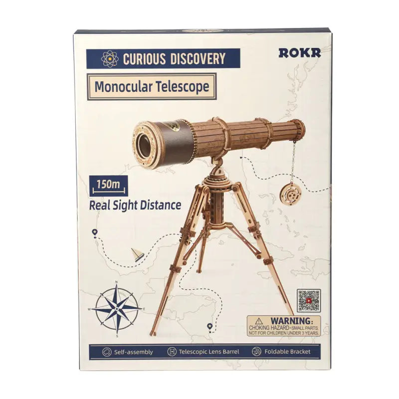 Robotime Rokr DIY 3D Wooden Puzzle | Monocular Telescope - DIY Magic World