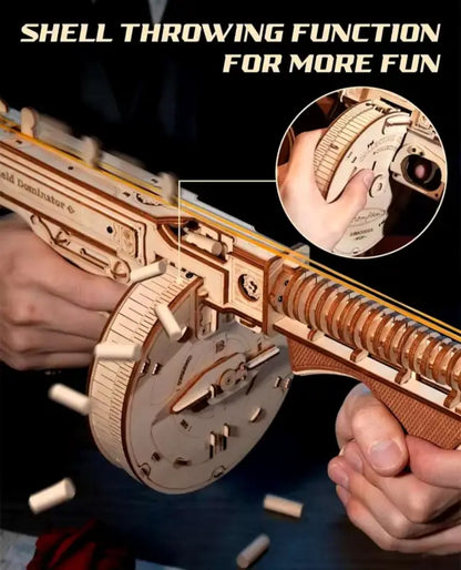 Robotime Rokr DIY 3D Wooden Puzzle | Submachine Gun - DIY Magic World