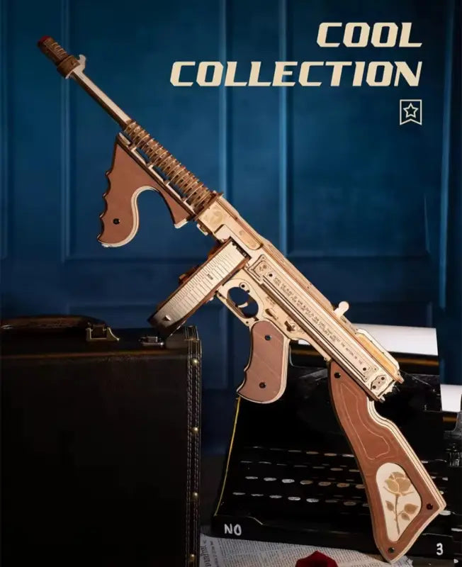 Robotime Rokr DIY 3D Wooden Puzzle | Submachine Gun - DIY Magic World