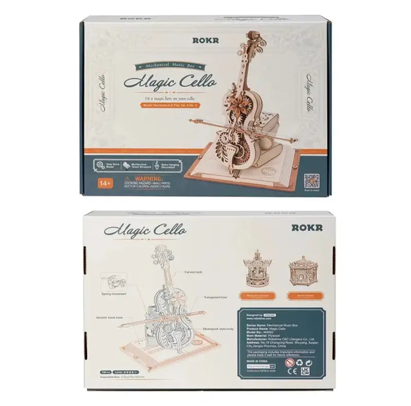 Robotime Rokr DIY Music Box 3D Wooden Puzzle | Magic Cello - DIY Magic World
