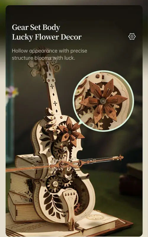 Robotime Rokr DIY Music Box 3D Wooden Puzzle | Magic Cello - DIY Magic World