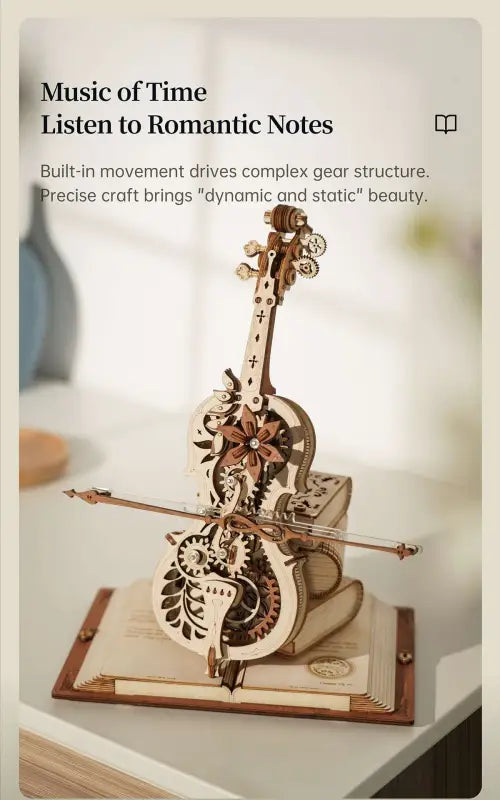 Robotime Rokr DIY Music Box 3D Wooden Puzzle | Magic Cello - DIY Magic World