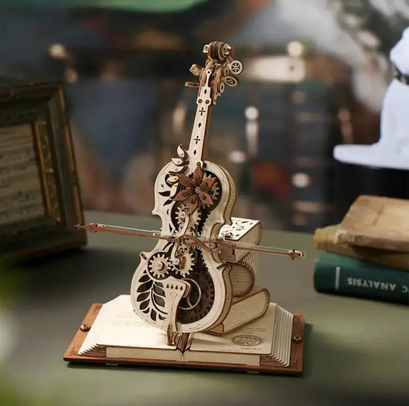 Robotime Rokr DIY Music Box 3D Wooden Puzzle | Magic Cello - DIY Magic World