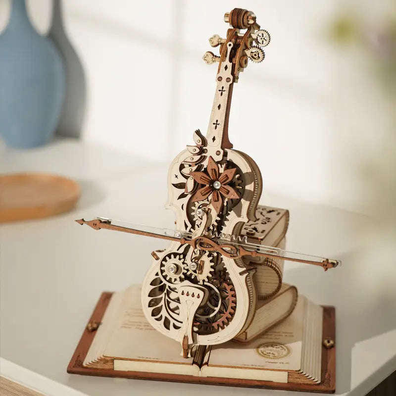 Robotime Rokr DIY Music Box 3D Wooden Puzzle | Magic Cello - DIY Magic World