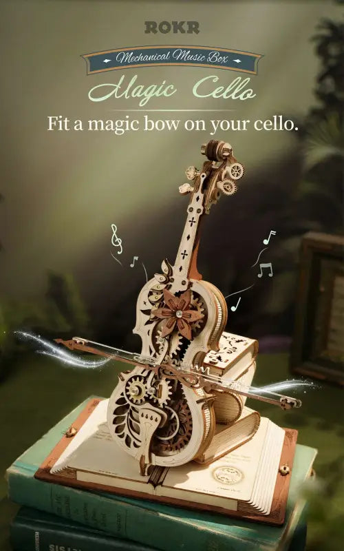 Robotime Rokr DIY Music Box 3D Wooden Puzzle | Magic Cello - DIY Magic World