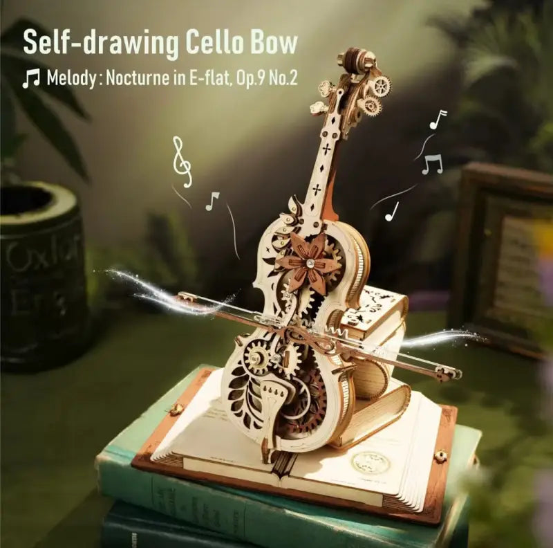 Robotime Rokr DIY Music Box 3D Wooden Puzzle | Magic Cello - DIY Magic World