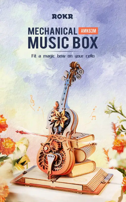 Robotime Rokr DIY Music Box 3D Wooden Puzzle | Symphony of Gorgeous Dreams