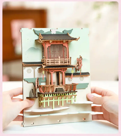 Robotime Rolife DIY Book Nook Kit | Falling Sakura