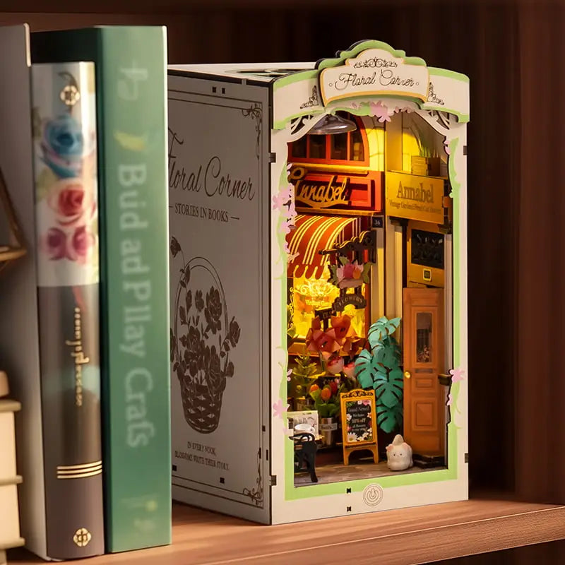 Robotime Rolife DIY Book Nook Kit | Floral Corner