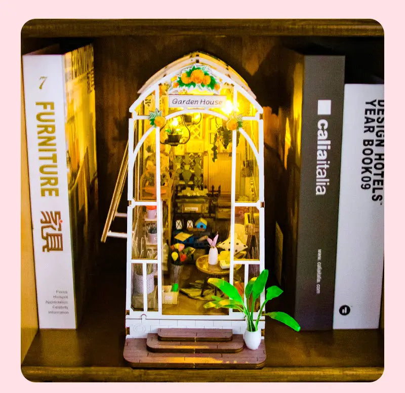 Robotime Rolife DIY Book Nook Kit | Garden House