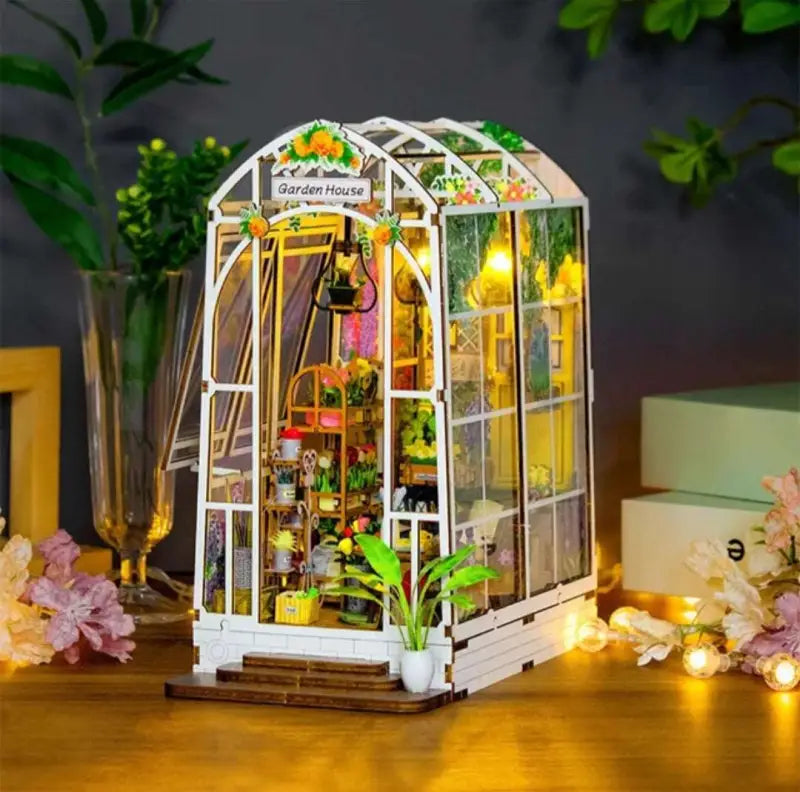 Robotime Rolife DIY Book Nook Kit | Garden House