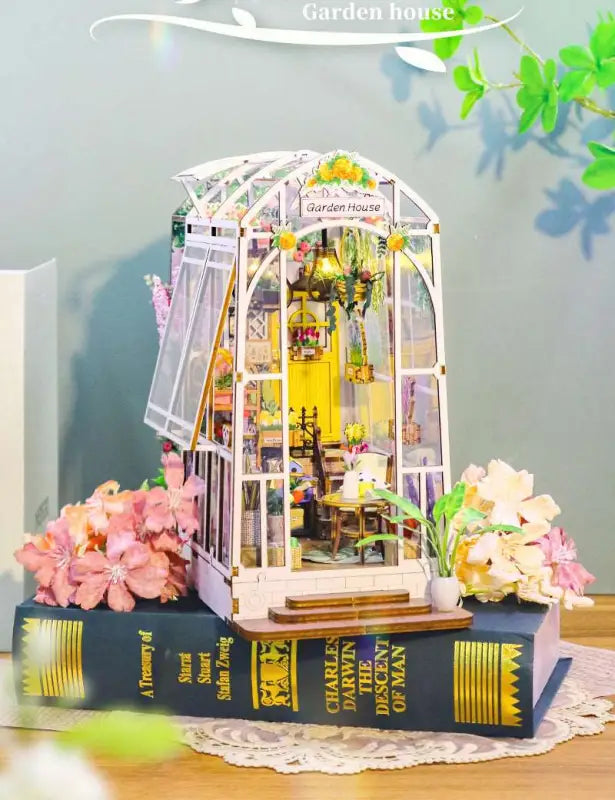 Robotime Rolife DIY Book Nook Kit | Garden House