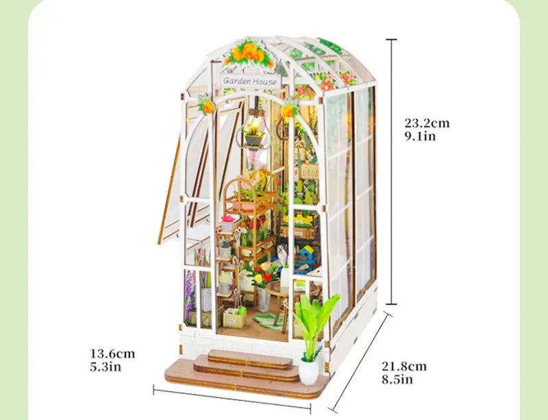 Robotime Rolife DIY Book Nook Kit | Garden House