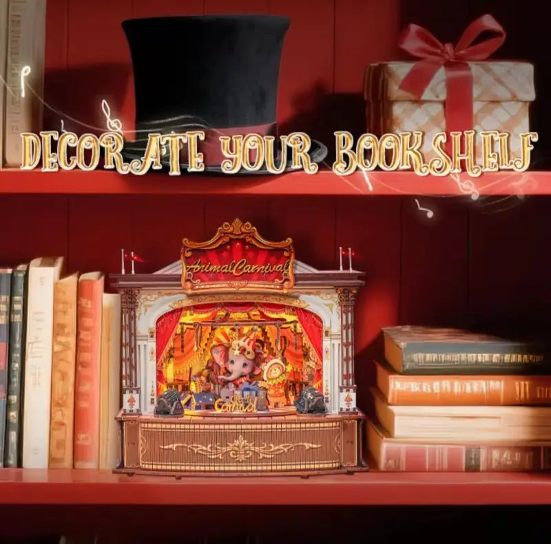 Robotime Rolife DIY Music Box 3D Wooden Puzzle | Animal Carnival