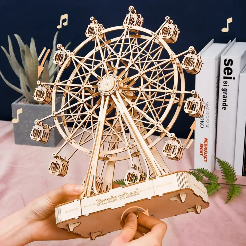 Robotime Rolife DIY Music Box 3D Wooden Puzzle | Ferris Wheel - DIY Magic World